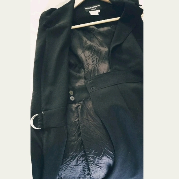 Donna Morgan Women Classy Black Wrap Sheath Career Dress Size 12 - Picture 9 of 11